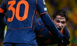 欧冠18决赛首回合：博德闪耀主场三球完胜 国际米兰客场陷入绝境