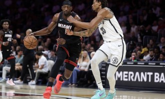 阿德巴约23+9+4希罗22分哈克斯20分 热火送篮网9连败